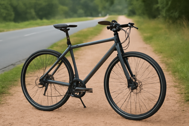 velo hybride pose entre route et sentier